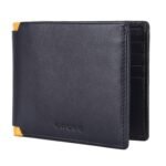 Cross Navy/Yellow Men’s Wallet Stylish Genuine Leather Wallets for Men Latest Gents Purse with Card Holder Compartment (AC2048798_3-70)