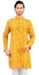 Studio Shringaar Men’s Polyester Relaxed Fit Straight Kurta