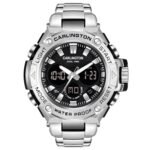 Carlington Resin Analog-Digital Sports Watch Chronograph,Dual Time,Alarm,Stopwatch,Water-Resistant,Shock-Resistant,Back Light Display- The Perfect Watch for Men&Boys-CT 9107 Series