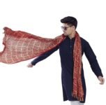 DIVISIVE Men’s Printed Art Silk Bandhani Dupatta/Stole
