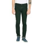 STUDIO NEXX Men’s Regular Fit Stretch Jeans (Dark Green)