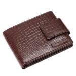 HAMMONDS FLYCATCHER RFID Protected Bi-Fold Wallet for Men Leather Original, Mens Wallet, Leather Wallets for Men Stylish, 7 Card Slots, 1 ID Slot, Zipper Coin Pocket, Gift for Mens – Croc Brown