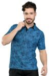 STELLERS Men’s Premium Printed Polo T-Shirt’s |Feather Touch Feel |Regular Fit| Odour Resistant| Anti-Static| Wrinkle Free | Quick Dry | Stretchable | Lightweight | Sweat-Proof
