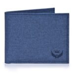 LORENZ Men’s PU Leather Wallet | Blue Slim Bi-Fold Wallet for Men with Coin Pocket, Card Slots & Currency Compartments | Stylish Gents Wallet | Wallet for Men Under 500 (NO Leather) | WL-59