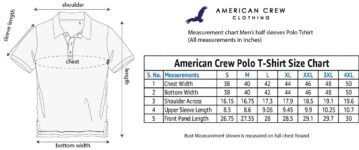 AMERICAN CREW Polo Collar T-Shirt for Men with Pocket