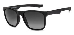Vincent Chase By Lenskart | Matte Black Green Full Rim Square Branded Latest and Stylish Sunglasses | Polarized and 100% UV Protected | Men & Women | Large | VC S14461