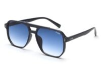 IRUS 100% UV protected sunglasses for Men | Size- Large | Shape- Square | Model- IRS1107C3SG (Black)