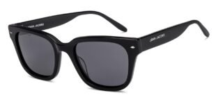John Jacobs | Full Rim Square Stylish & Premium UV Protected Sunglasses | Acetate Lines | Polarized and 100% UV Protected | Men & Women | Medium | JJ S17345