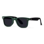 Woggles | Full Rim Wayfarers Branded Latest and Stylish Sunglasses | Polarized and 100% UV Protected | Men & Women |Medium |Lens: Black, Frame: Green