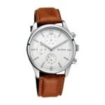 Titan Men’s Metropolitan Charm: Men’s Multifunctional Black Watch with Leather Strap-NS1805SL04/NT1805SL04