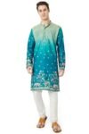 BELLAZO Men’s Printed Cotton Slim Fit Kurta | Traditional and Elegant Look | Indian Kurta for Wedding