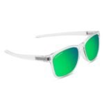 Eyewearlabs OKNO | Polarized Full Rim Square Branded Stylish Sunglasses For Men & Women | 100% UV Protection Shades | Cricket Sports Cycling Driving | Medium | Crystal