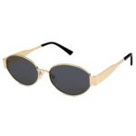 Dervin Fashionable Retro Oval Sunglasses for Women & Men | Trendy, Stylish & Classic 90s-Inspired Design | UV400 Protection & Durable Metal Frame