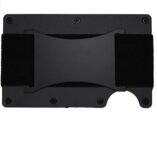 Contacts Unisex Card Holder Minimalist Metal RFID Blocking Card Wallet with Cash Strap Slim Wallet | Holds 7 and More Cards with Expandable Features (POP14 with Metal)