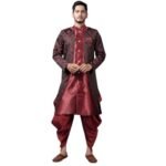 XEPON Mens Ethnic Wear Wedding Sherwani & Dhoti Set