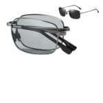 Oligitdi Foldable Sunglasses For Men and Women Wayfarer UV Protection Shape Sunglass Driving, Riding, Stylish, Anti glare Glasses (Black)