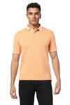 Peter England Men’s Premium Branded Regular Fit Half Sleeve Polo T-Shirt | Cotton Rich | Birds Eye Interlock Weave| No Pocket