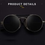 ELEGANTE Side Shield Steampunk Round Sunglasses for Men