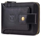 Contacts Men’s RFID Blocking Wallet | Genuine Leather Wallet for Men with Rakhi | Gift Set for Brother, Combo (Black)…