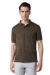 Peter England Men’s Premium Branded Regular Fit Half Sleeve Polo T-Shirt | Cotton Rich | Birds Eye Interlock Weave| No Pocket