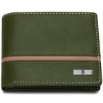 HORNBULL Denial Olive Leather Wallet for Men | Wallets Men with RFID Blocking | Mens Wallet Leather