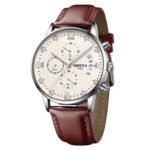 NIBOSI Watch for Men Fashion Business Men Watches Ultra-Thin Waterproof Chronograph Quartz Watches with Stainless Steel Band