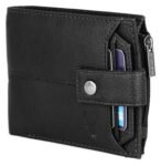 WildHorn RFID Protected Leather Wallet for Men, Black