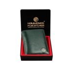 HAMMONDS FLYCATCHER RFID Protected Bi-Fold Wallet for Men Leather Original, Mens Wallet, Leather Wallets for Men, Stylish Purse with 4 Card Slots, 3 ID Slot, Coin Pocket, Gift for Mens – Green