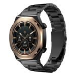 Titan Maestro 1.47″ Zero Lag AMOLED Smart Watch for Man with SS316L Stainless Steel, BT Calling, 60Hz Refresh Rate, Health Tracking,10 Days Battery,Water & Dust Resistant, Extra Silicon Strap (Black)