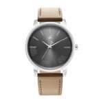Fastrack Stunners Quartz Analog Grey Dial Brown Leather Strap Watch for Guys – NR3291SL01​