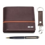 HORNBULL Denial Brown Mens Leather Wallet | Leather Wallet for Mens & Valentine Gift Hamper (PNMW151)