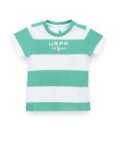 U.S. POLO ASSN. Boys Cotton Striped Regular Fit T-Shirt