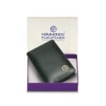 HAMMONDS FLYCATCHER Genuine Leather Card Holder Wallet for Man & Women, RFID Protected ATM/Credit Card Holder Wallet for Men with 4 Slots(Fits Upto 8 Cards), Gift for Men – Green