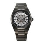 Titan Nexus Skeletal Automatic Analog with Gun Dial Gun Stainless Steel Strap Watch for Men