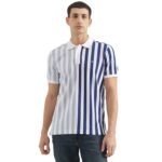 UNITED COLORS OF BENETTON Relaxed Fit Polo Neck Striped T-Shirt