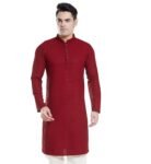 DIVISIVE Men’s Sequince Embroidered Cotton Blend Only Slim Fit Kurta