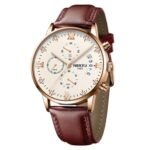 NIBOSI Watch for Men Fashion Business Men Watches Ultra-Thin Waterproof Chronograph Quartz Watches with Stainless Steel Band