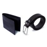 Red Tape Genuine Leather Wallet & Belt Combo Gift Set for Men