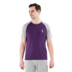 U.S. POLO ASSN. Men’s Cotton Assn Raglan Sleeve Colour Block LE003 Lounge T-Shirt – Pack of 1 Regular Fit Solid (Pack 1)