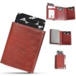 FASHION FREAK Smart Wallet for Men – Slim Pop-Up Card Holder with Quick Access – Original Leather Wallet for Men