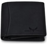 Eagle Crest Vintage Black Nova Leather Wallet for Men