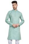 DIVISIVE Men’s Banarasi Jecquard Silk Blend Only Slim Fit Kurta