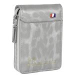 Storite RFID PU Leather 9 Slot Vertical Credit Debit Card Holder Money Wallet Zipper Coin Purse for Men Women (Grey – 11.5 x 2 x 8 Cm)