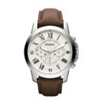 Fossil Grant Chronograph Beige Dial Men’s Watch – FS4735