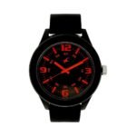 Fastrack Neon Quartz Analog Black Dial Black Silicon Strap Watch for Unisex – NT38003PP13W