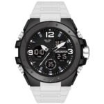 Carlington Endurance Series Analog-Digital Sports Watches for Men and Boys with Alarm, Stopwatch, Backlit Display, Dualtime, Silicone Rubber Strap, Water & Shock Resiatant – CT_9105