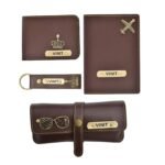 YOUR GIFT STUDIO Customized Leather Mens Wallet Gift Hamper Set | Gift for Man| Return Gifts for Birthday |Gifts for Man|Personalised Gifts for Men|Rakhi Raksha bandhan Gift for Brother (Brown)