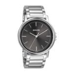 Sonata Quartz Analog Grey Dial Stainless Steel Strap Watch for Men-NS77083SM05W