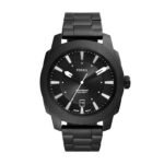 Fossil Machine Analog Black Dial Men’s Watch-FS5971 Stainless Steel, Black Strap