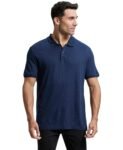 Jockey IM16 Men’s Tencel Micro Modal and Cotton Blend Printed Half Sleeve Polo T-Shirt